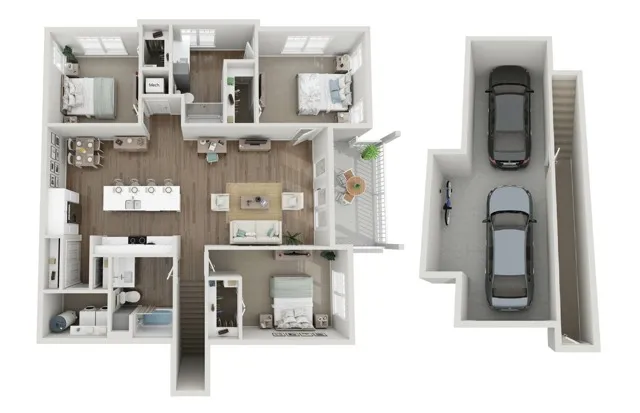 Floor Plan 3B | Seasons at Grafton | Apartments in Grafton, WI