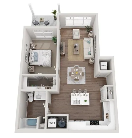 Floor Plan 1A | Seasons at Grafton | Apartments in Grafton, WI