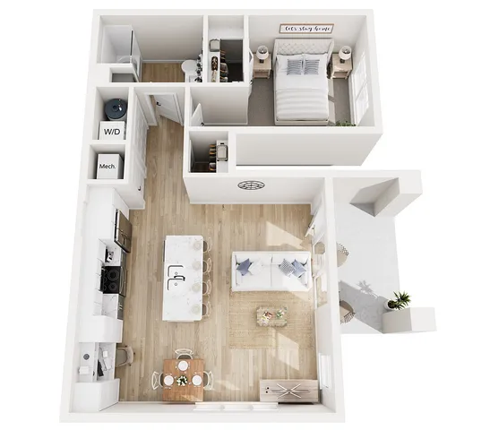 Floor Plan 1B | Seasons at Elgin | Apartments in Elgin, IL