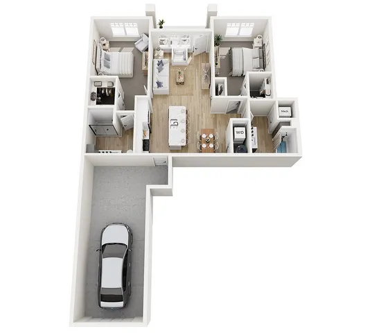Floor Plan 2B | Seasons at Elgin | Apartments in Elgin, IL