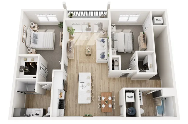 Floor Plan 2D | Seasons at Elgin | Apartments in Elgin, IL