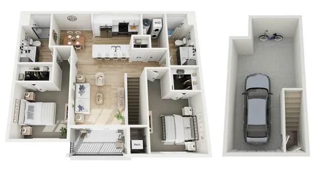 Floor Plan 2E | Seasons at Elgin | Apartments in Elgin, IL
