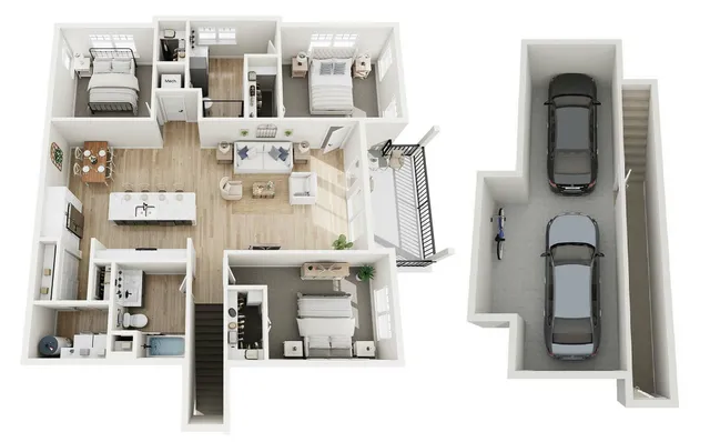 Floor Plan 3B | Seasons at Elgin | Apartments in Elgin, IL