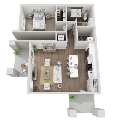 Floor Plan 1D | Seasons at North Aurora | Apartments in North Aurora, IL