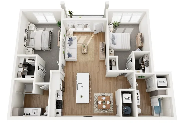 Floor Plan B5 | Echelon at Charlotte | Apartments in Charlotte, NC
