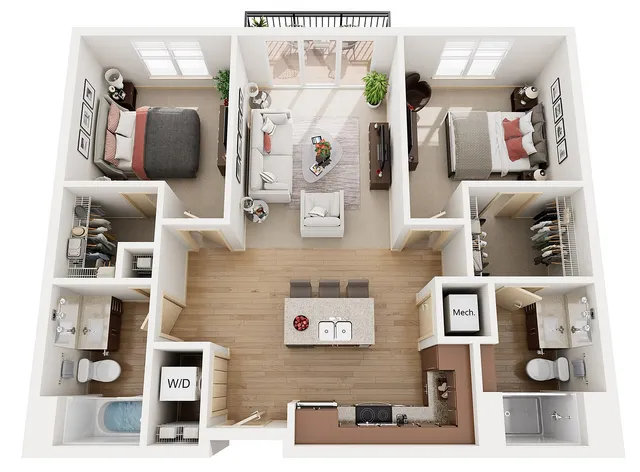 2A | 1505 Apartments & Townhomes