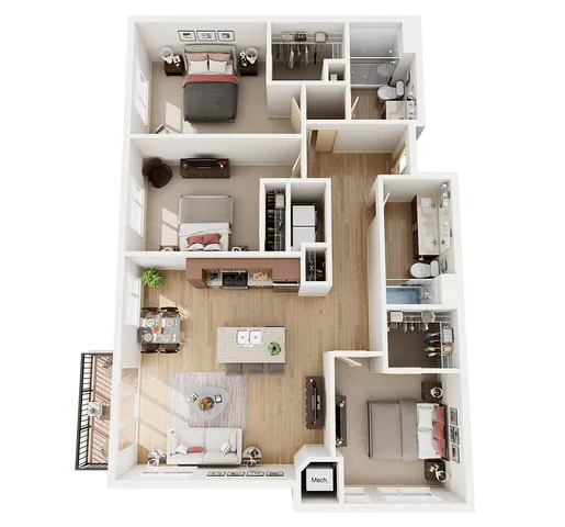 3B | 1505 Apartments & Townhomes