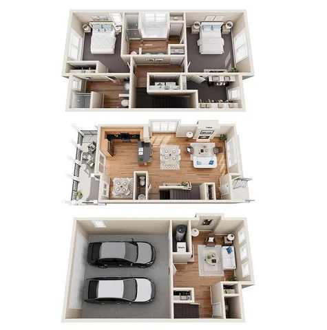 Townhome TB3 | The Woodlands Apartments | Apartments in Menomonee Falls, WI