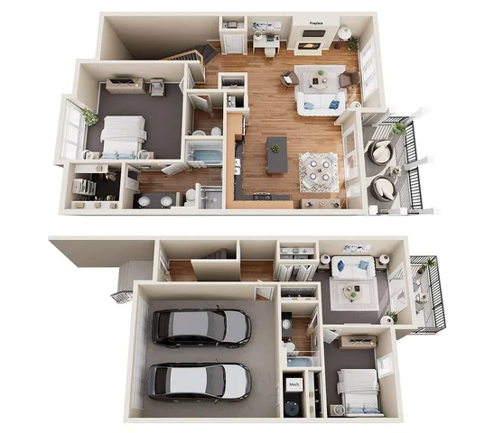 Townhome TB5 | The Woodlands Apartments | Apartments in Menomonee Falls, WI