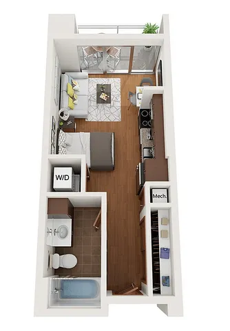 Floor Plan E2 | Domain | Apartments in Madison, WI