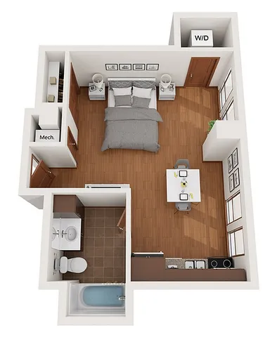 Floor Plan T | Domain | Apartments in Madison, WI