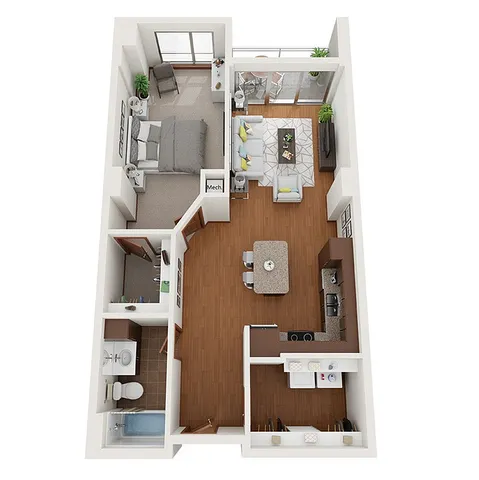 Floor Plan C | Domain | Apartments in Madison, WI