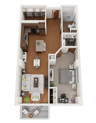 Floor Plan C2 | Domain | Apartments in Madison, WI