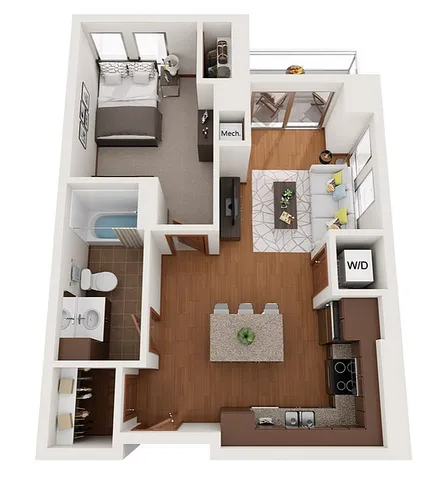 Floor Plan G | Domain | Apartments in Madison, WI
