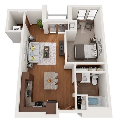 Floor Plan H | Domain | Apartments in Madison, WI
