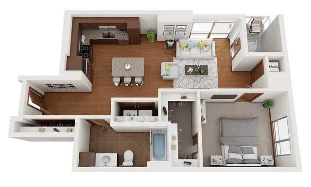 Floor Plan Y | Domain | Apartments in Madison, WI