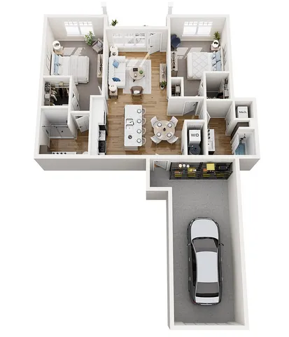 Floor Plan 2B | Seasons at Spring Street | Apartments in Mount Pleasant, WI