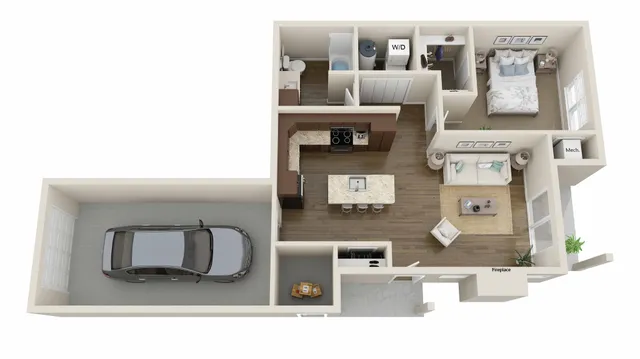 Floor Plan A | High Bluff Townhomes | Apartments in Grafton, WI