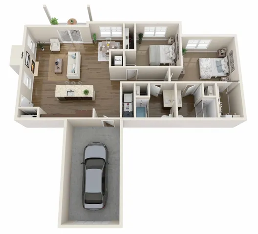 Floor Plan E | High Bluff Townhomes | Apartments in Grafton, WI