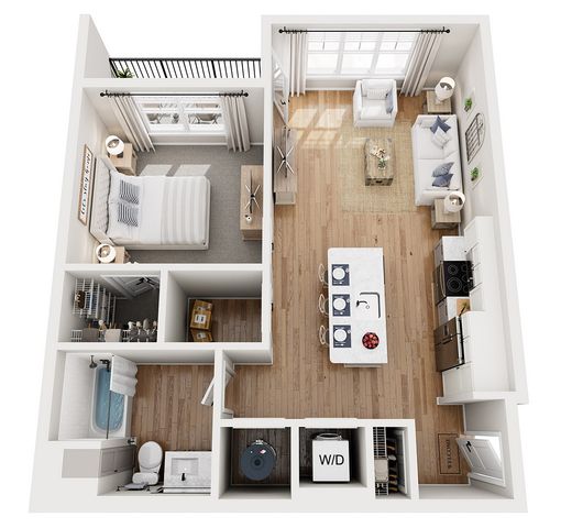 Floor Plan A | Echelon at Cary | Apartments in Cary, NC