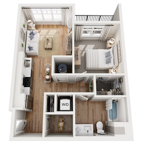 Floor Plan B | Echelon at Cary | Apartments in Cary, NC