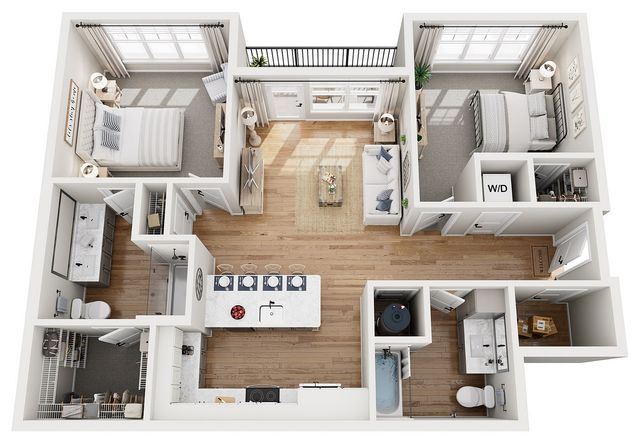 Floor Plan E | Echelon at Cary | Apartments in Cary, NC