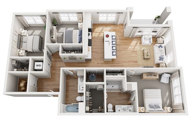Floor Plan G | Echelon at Cary | Apartments in Cary, NC