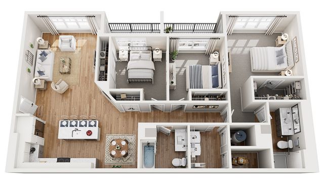 Floor Plan H | Echelon at Cary | Apartments in Cary, NC