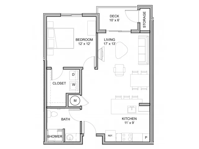 1 Bed ADA
