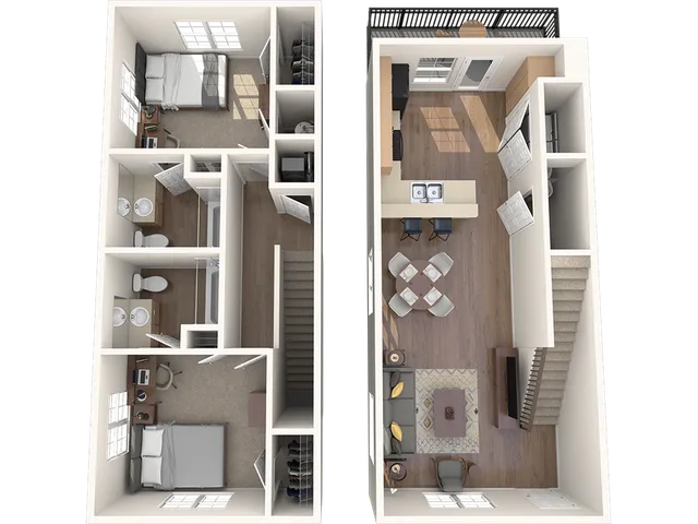 2BR/2BA - TH