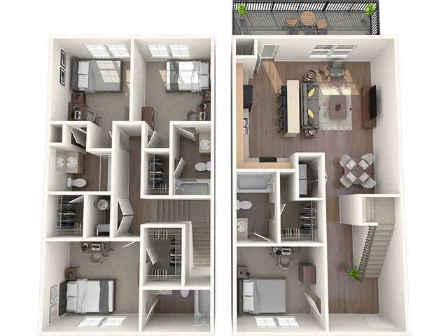 4 Bedroom Townhouse