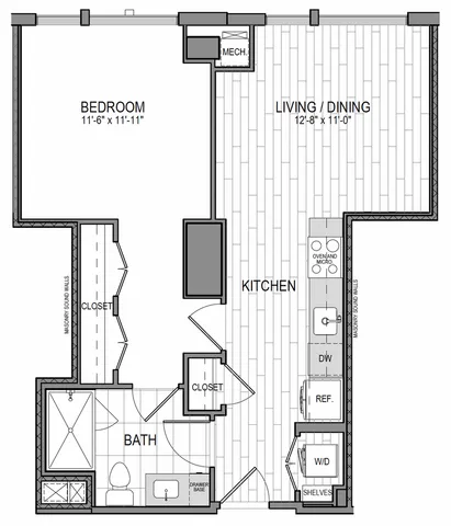 Unit 1834 Floor Plan
