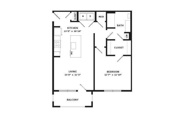 CONNER - A1 - 1 Bedroom