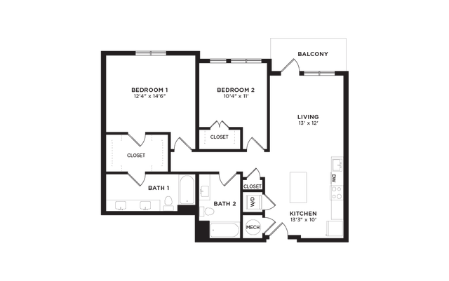 2 Bed