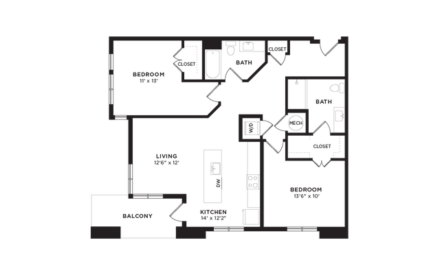 2 Bed