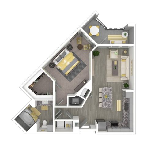 The Attraction (A1) | 784 SF