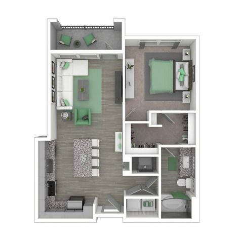 The Elegant (A5) | 753 SF