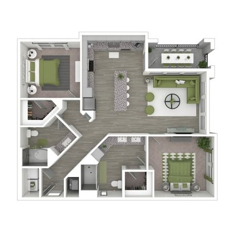 The Charismatic (B5) | 1120 SF