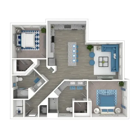 The Whimsical (B5 ALT) | 1120 SF
