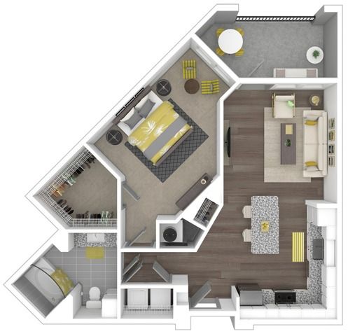 The Rapture, 1/1, 784 SF plus balcony/patio