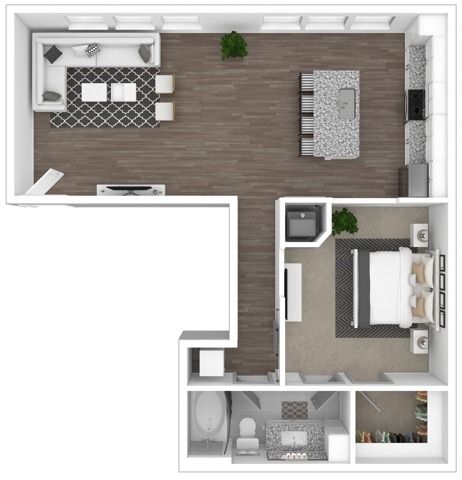 The Charisma, 2/2, 793 SF