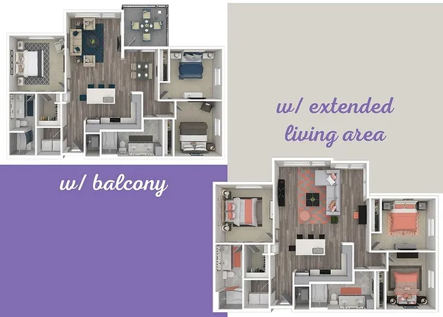 C1 The Exquisite with balcony and with extended living area
