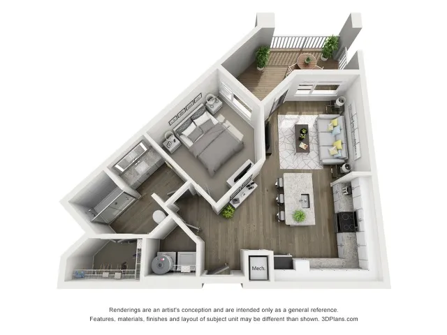 1 Bed 1 Bath