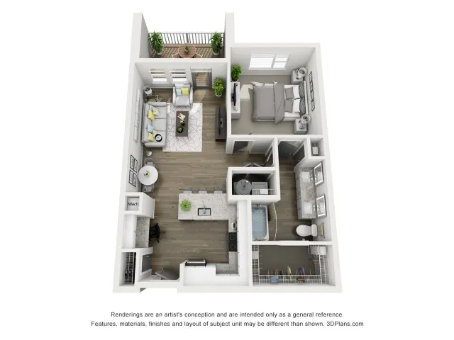 1 Bed 1 Bath