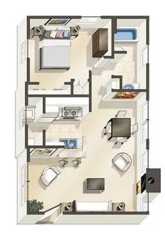1A-R Floorplan with Garage