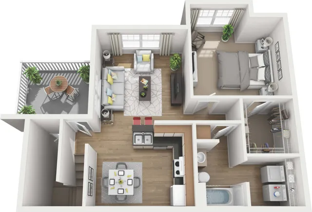 1 Bedroom Floor Plan Image