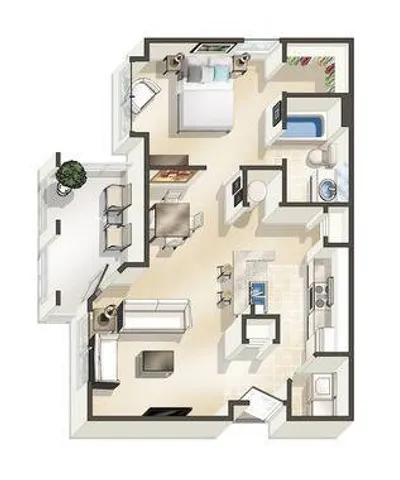 1D-R Floor Plan Image