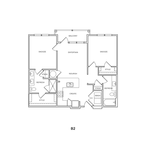 B2 Alt 1 Floor Plan Image