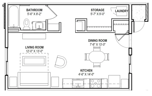 Studio floor plan