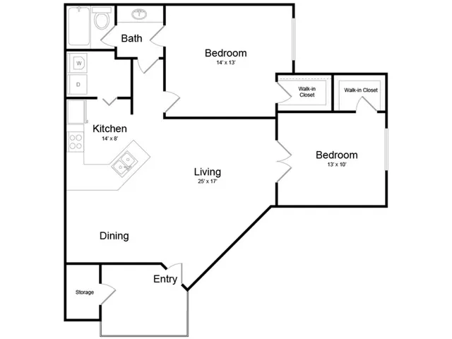 B1RR Floor Plan Image